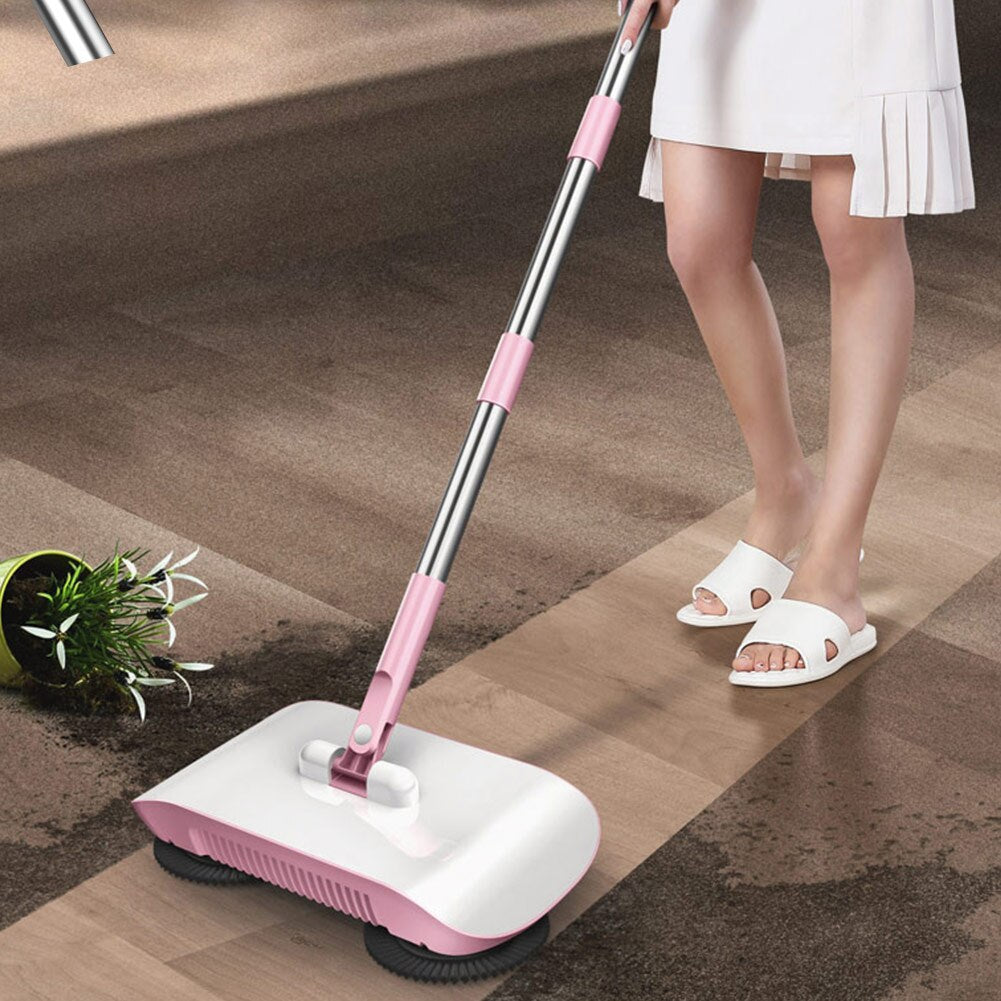 Hand Push Sweeper with Dustpan