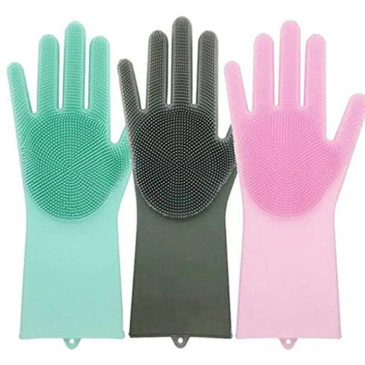 2PCS Cleaning Sponge Gloves