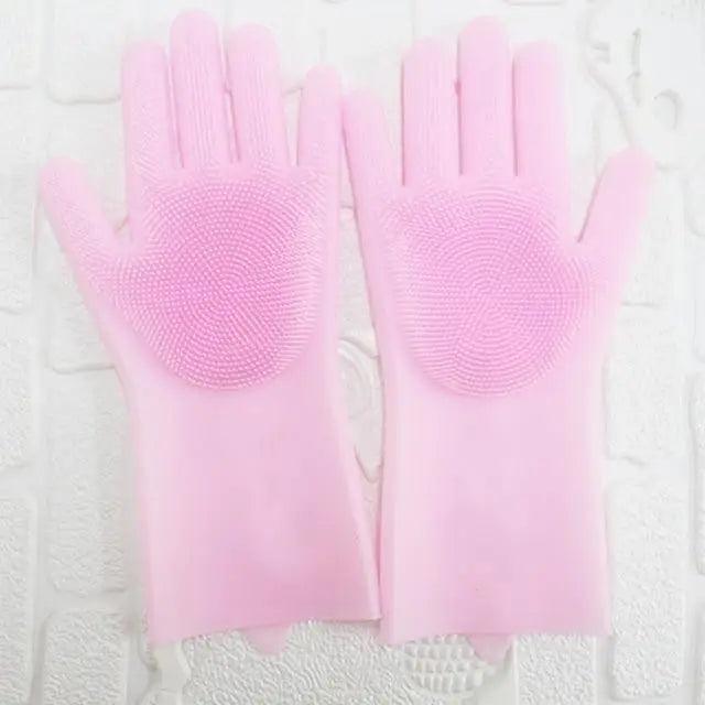 2PCS Cleaning Sponge Gloves