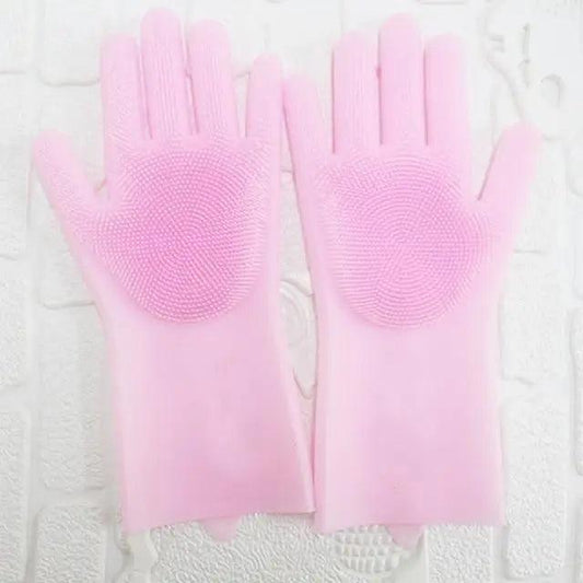 2PCS Cleaning Sponge Gloves