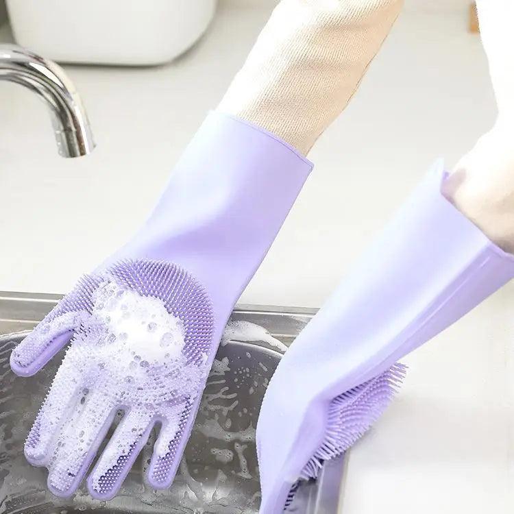 2PCS Cleaning Sponge Gloves