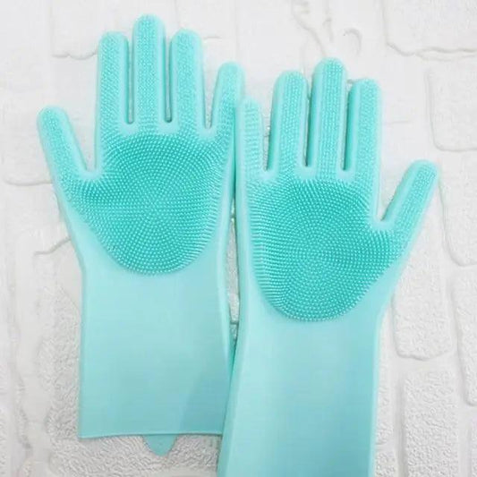 2PCS Cleaning Sponge Gloves