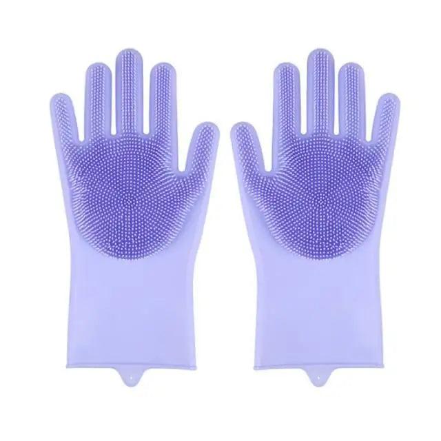 2PCS Cleaning Sponge Gloves