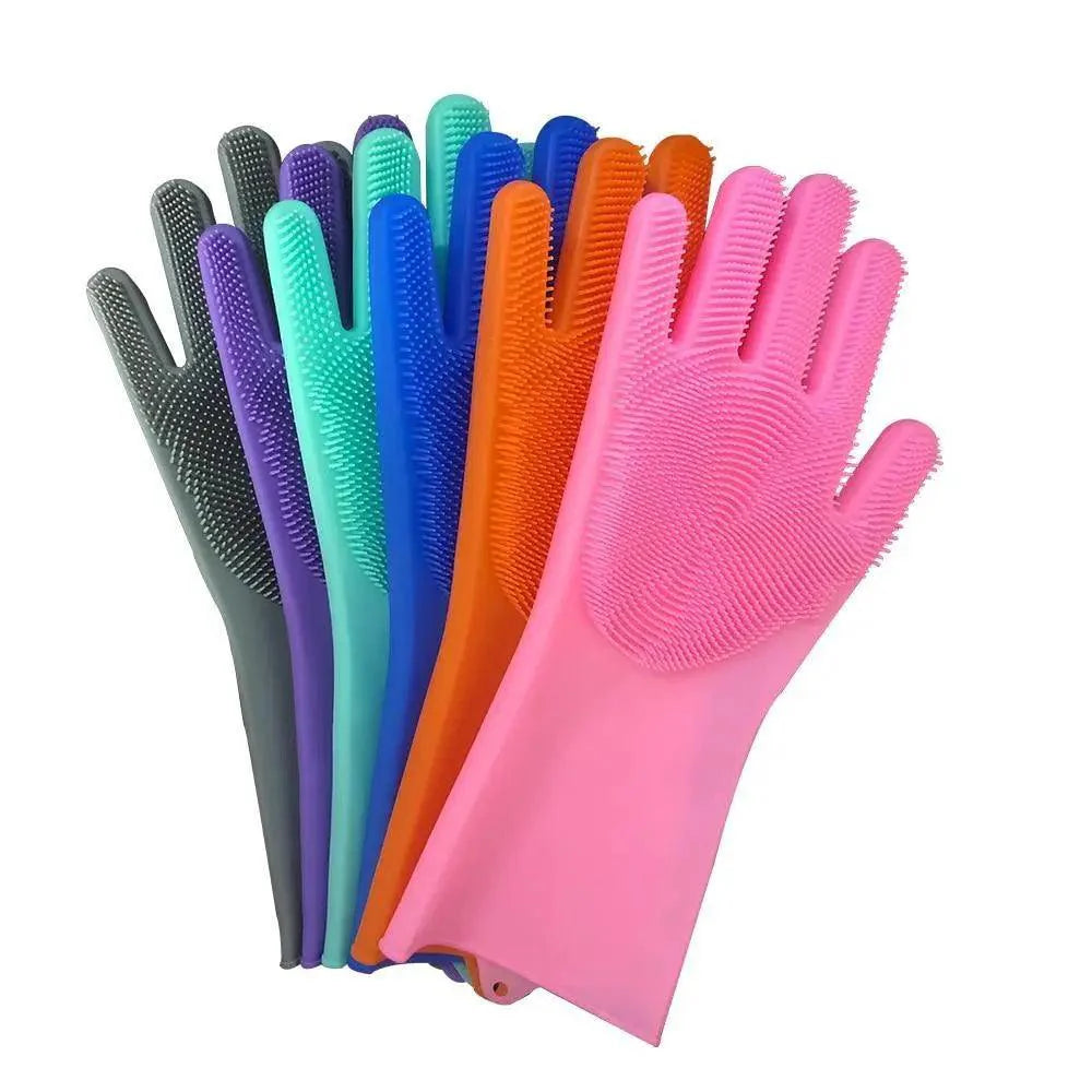 2PCS Cleaning Sponge Gloves