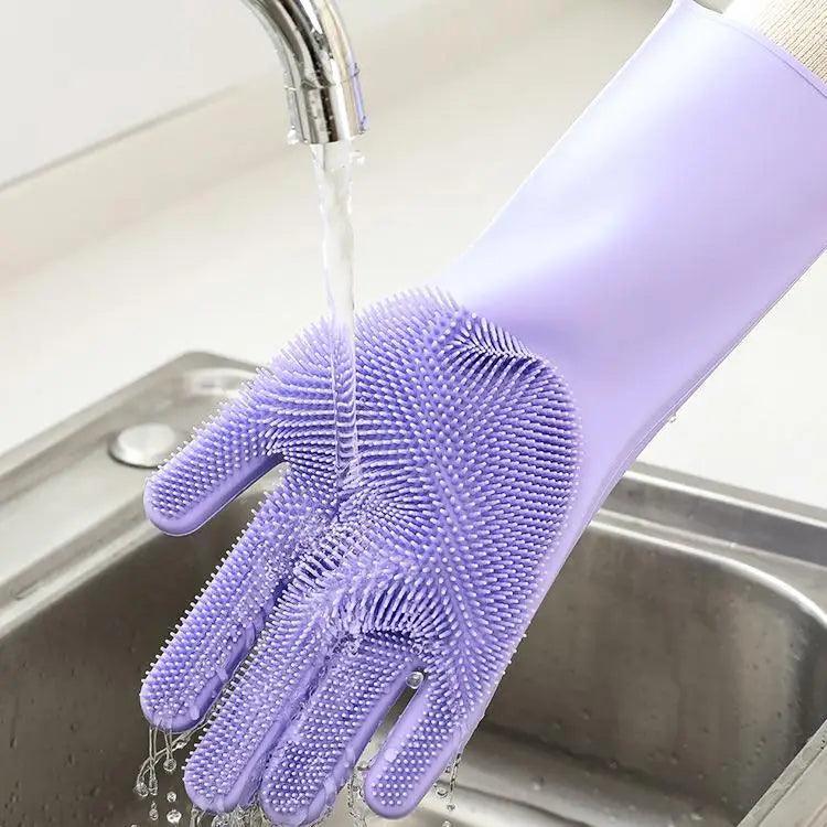 2PCS Cleaning Sponge Gloves