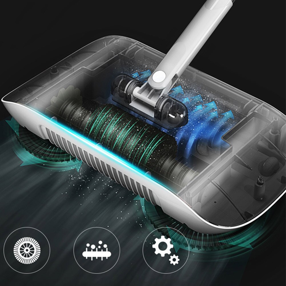 Hand Push Sweeper with Dustpan