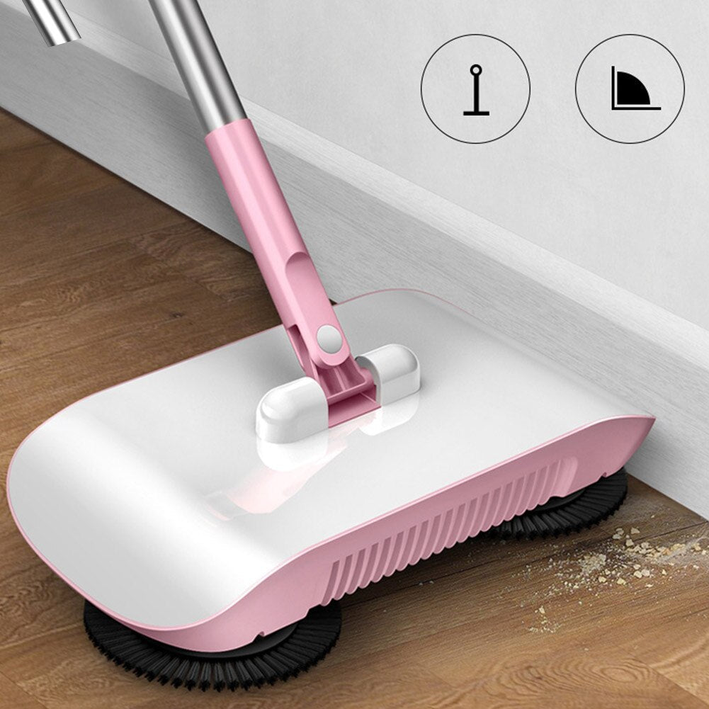 Hand Push Sweeper with Dustpan